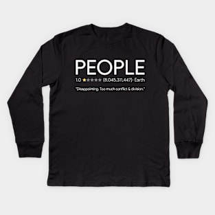 People - One Star Review Kids Long Sleeve T-Shirt